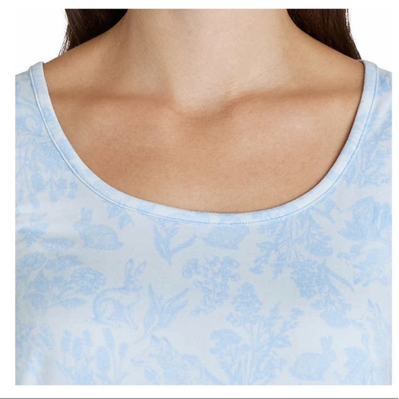 NWT Eddie Bauer Ladies 4-Piece Pajama Set BLUE - size XS - Picture 4 of 4